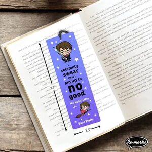 Harry Potter Purple 'Marauder's Map' Bookmark - 'Solemnly Swear'